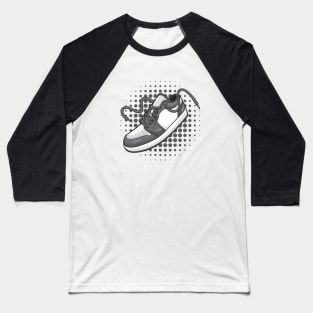 AJ 1 Vintage Stealth Grey Sneaker Baseball T-Shirt